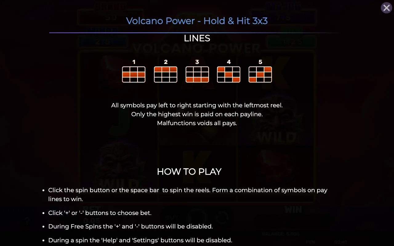 Lines — Volcano Power Holdhit 3x3