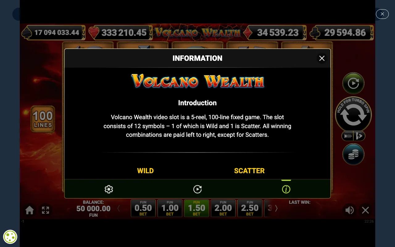 Game rules, page 1 — Volcano Wealth