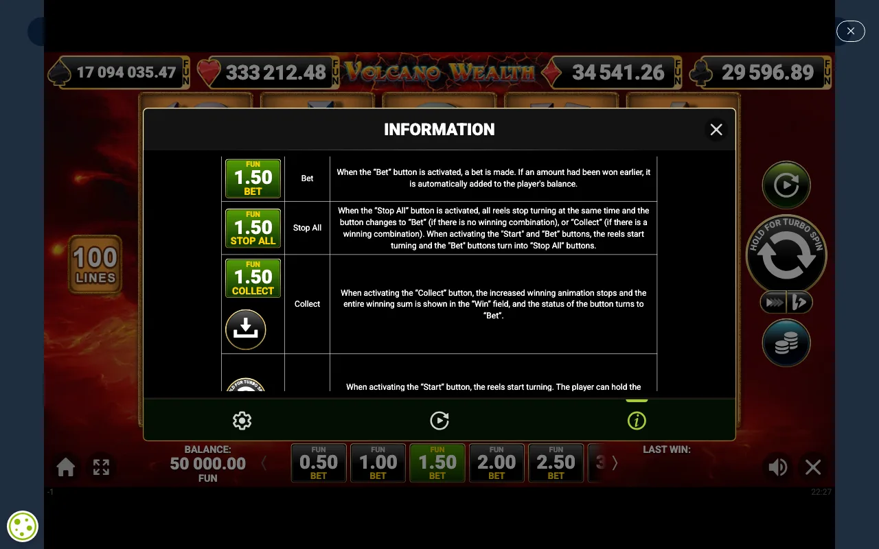 Game rules, page 7 — Volcano Wealth