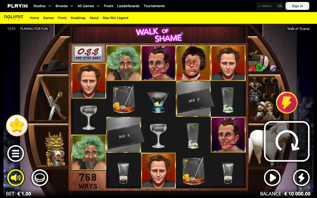 The base game — Walk of Shame