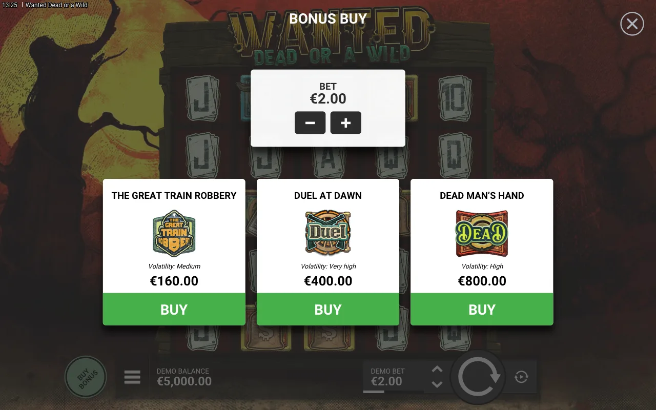 Buying the feature — Wanted Dead or a Wild