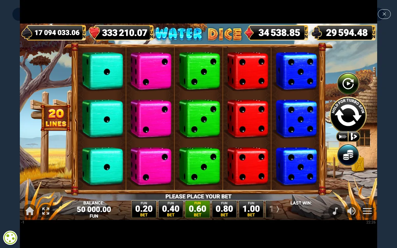 The base game — Water Dice