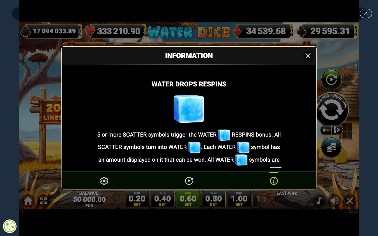 Game rules, page 2 — Water Dice