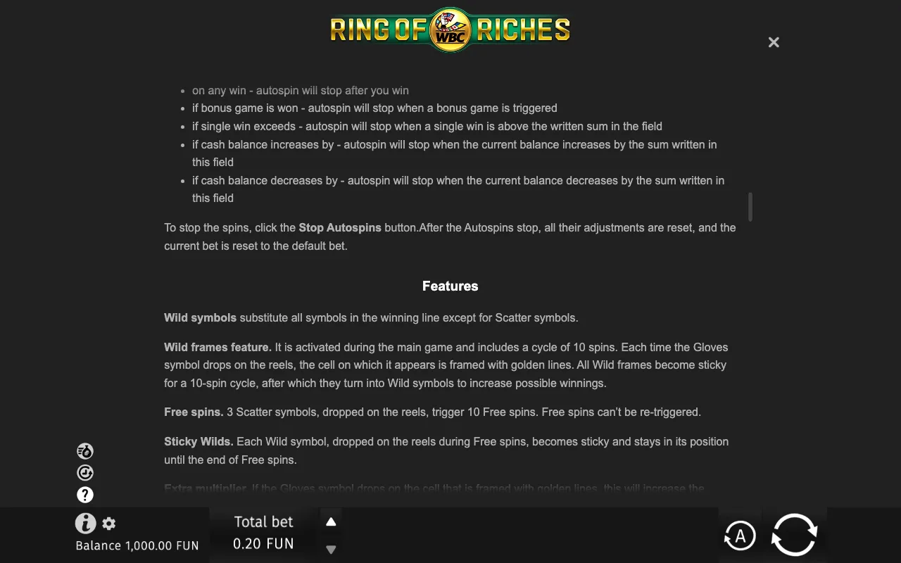 Game rules, page 7 — WBC Ring of Riches