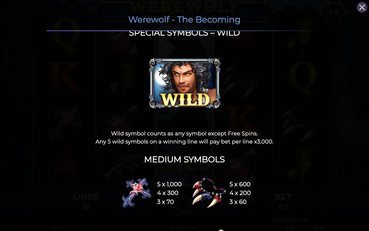 Game rules, page 3 — Werewolf The Becoming