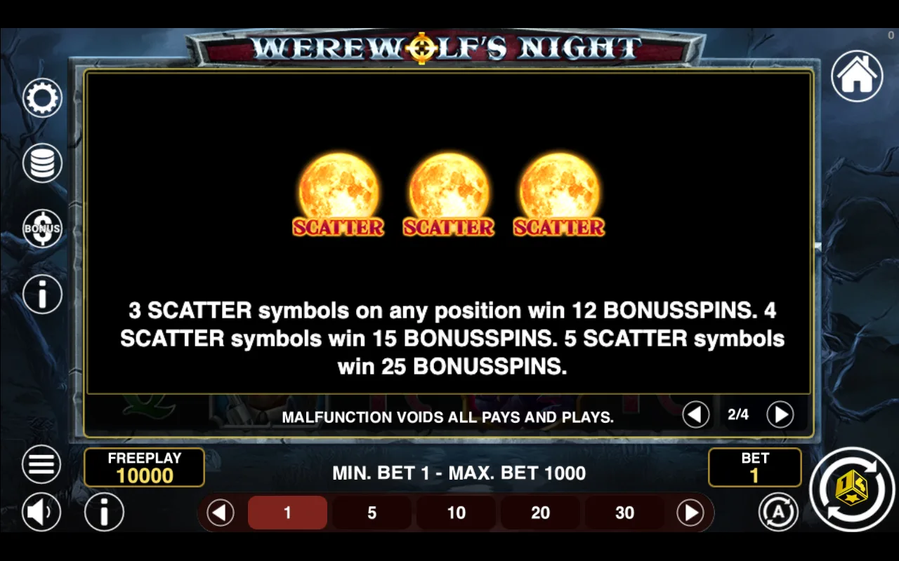 Game rules, page 2 — Werewolfs Night