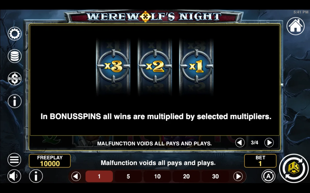 Game rules, page 3 — Werewolfs Night
