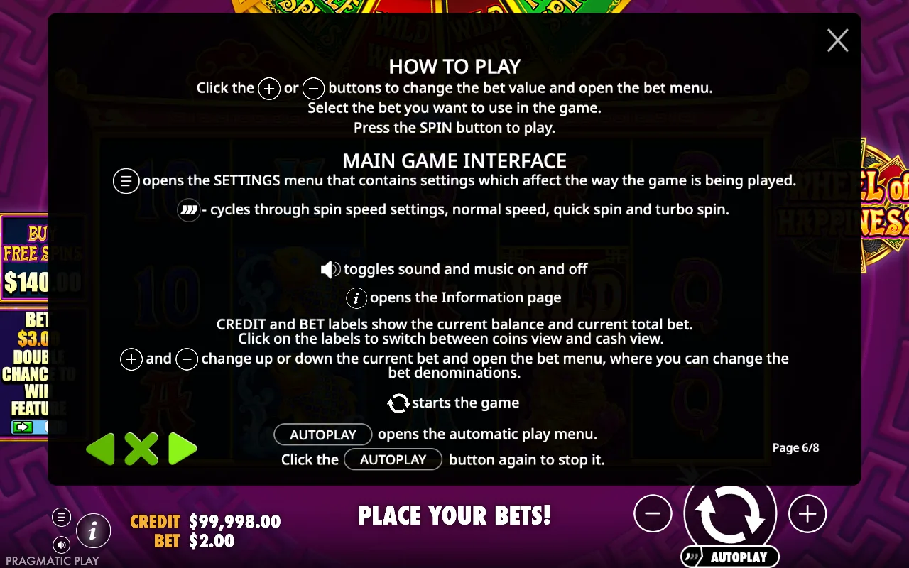 How to play — Wheel of Happiness