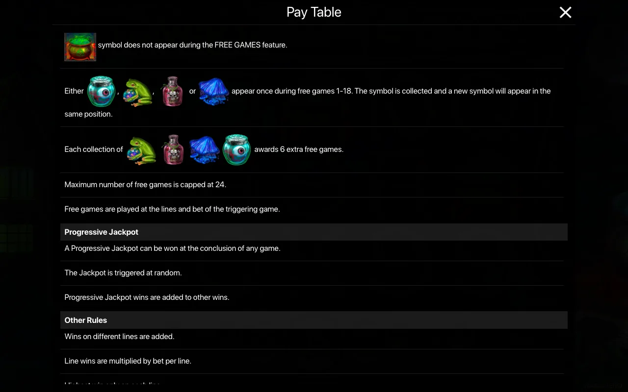 Game rules, page 5 — Wicked Witch