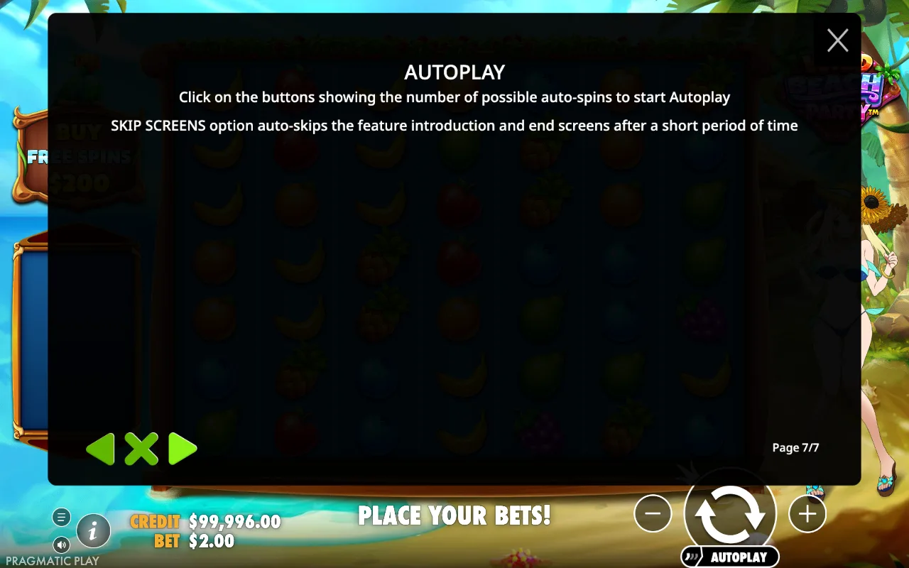 Autoplay — Wild Beach Party