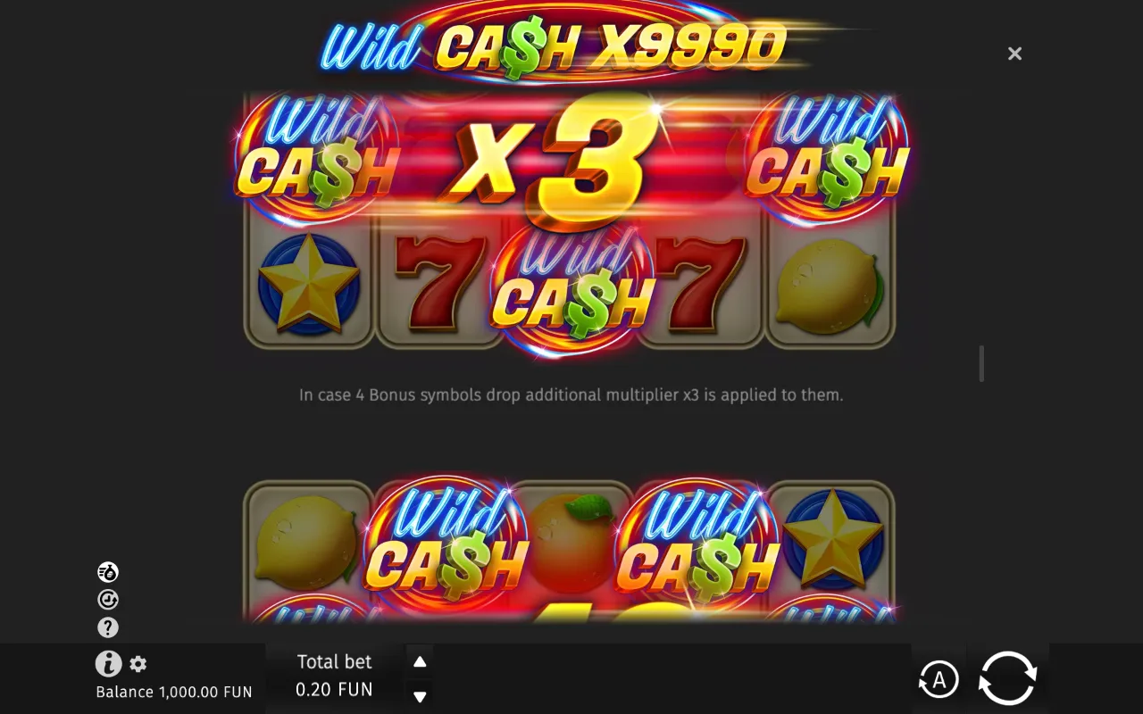 Game rules, page 4 — Wild Cash X9990