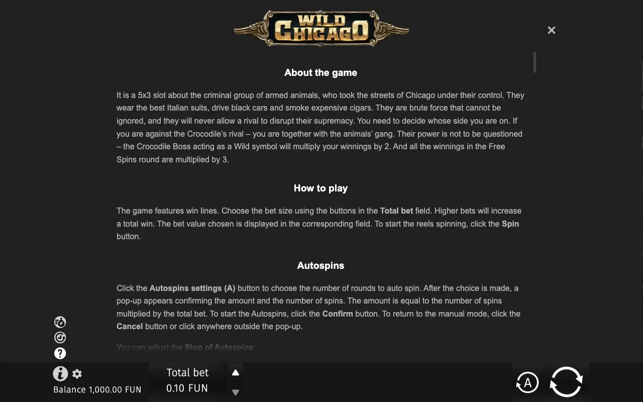 Game rules, page 6 — Wild Chicago