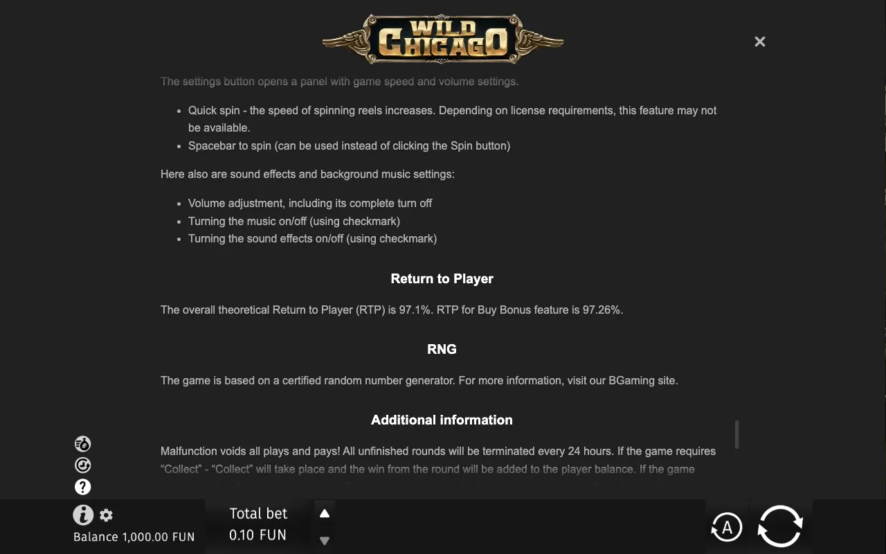 Game rules, page 9 — Wild Chicago