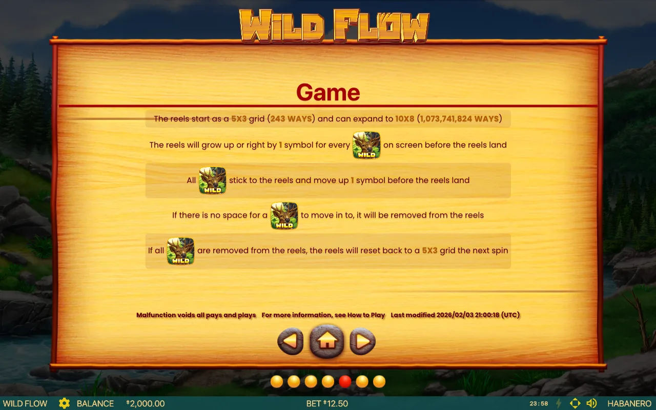 Game rules, page 7 — Wild Flow