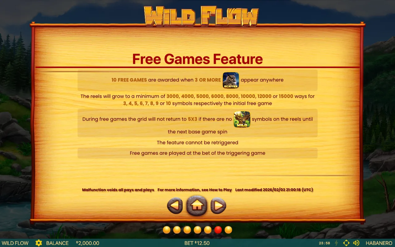 Game rules, page 8 — Wild Flow