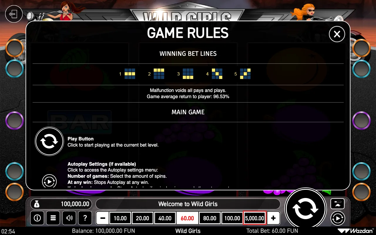 Game rules, page 4 — Wild Girls