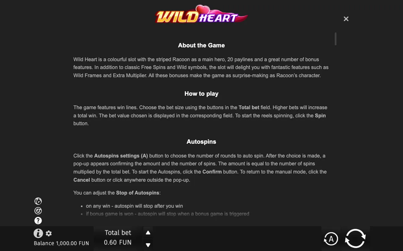 Game rules, page 6 — Wild Heart