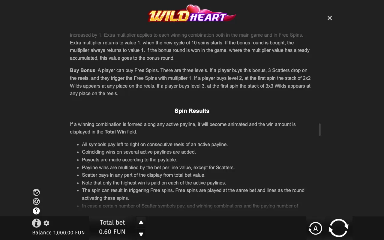 Game rules, page 8 — Wild Heart