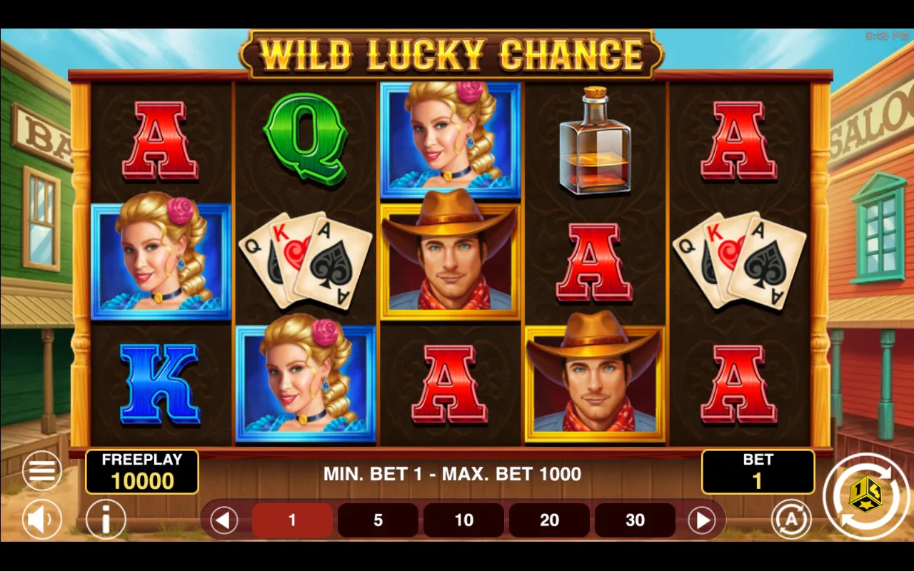 The base game — Wild Lucky Chance