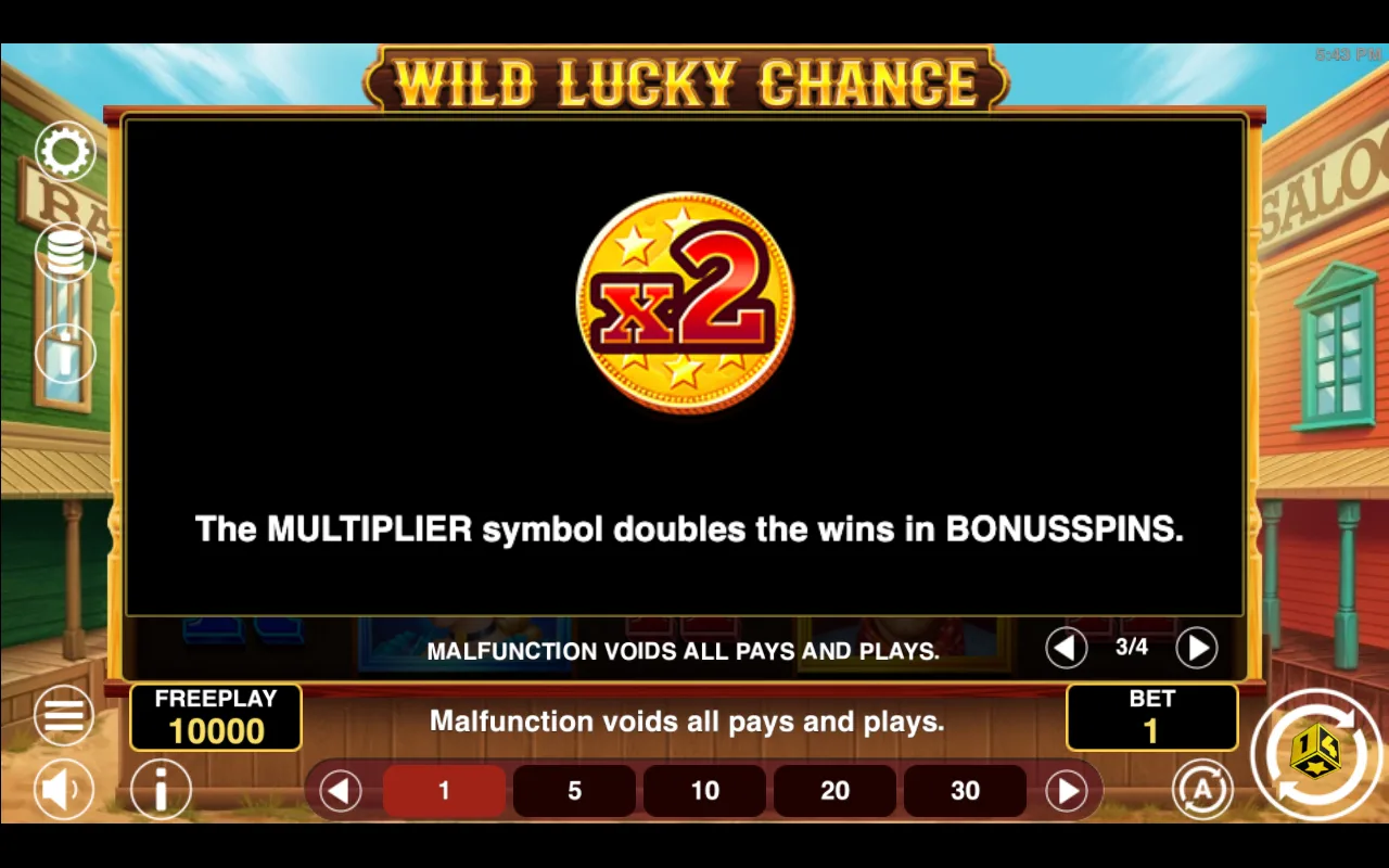 Game rules, page 3 — Wild Lucky Chance