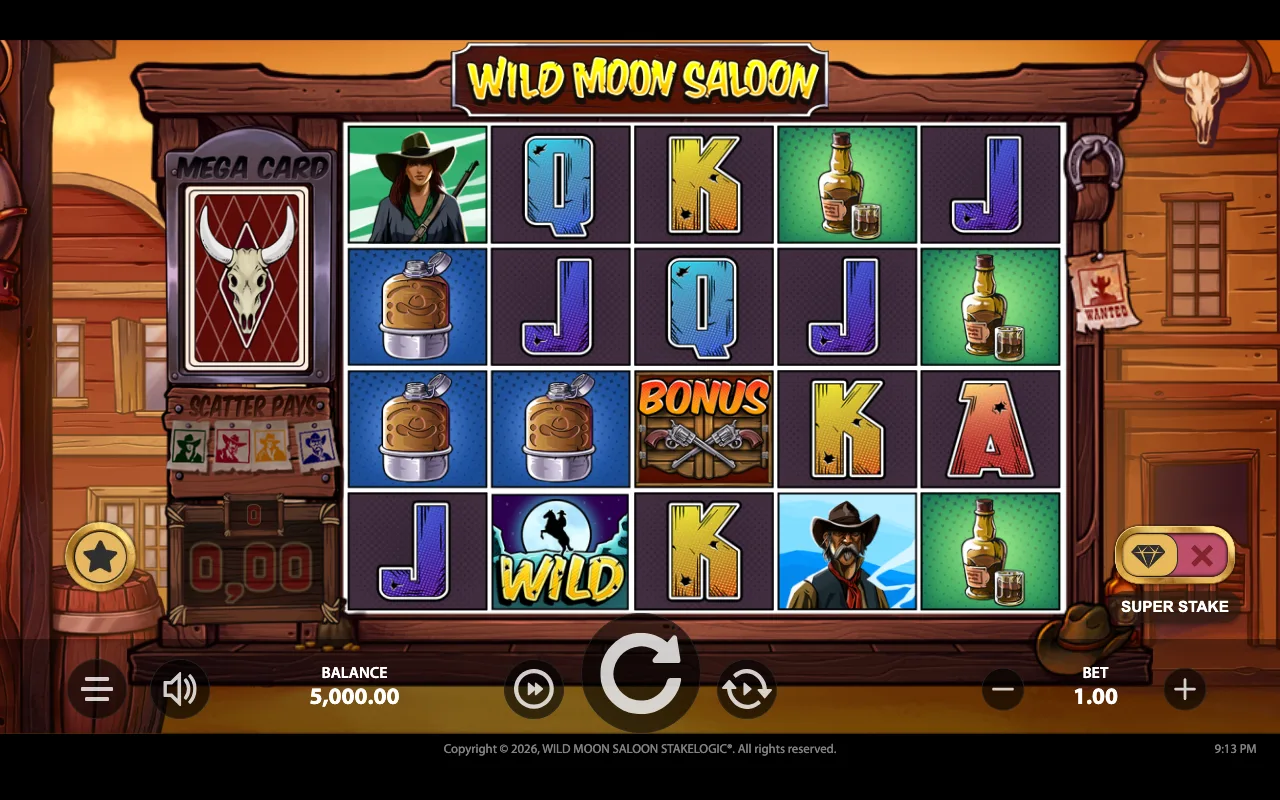 The base game — Wild Moon Saloon