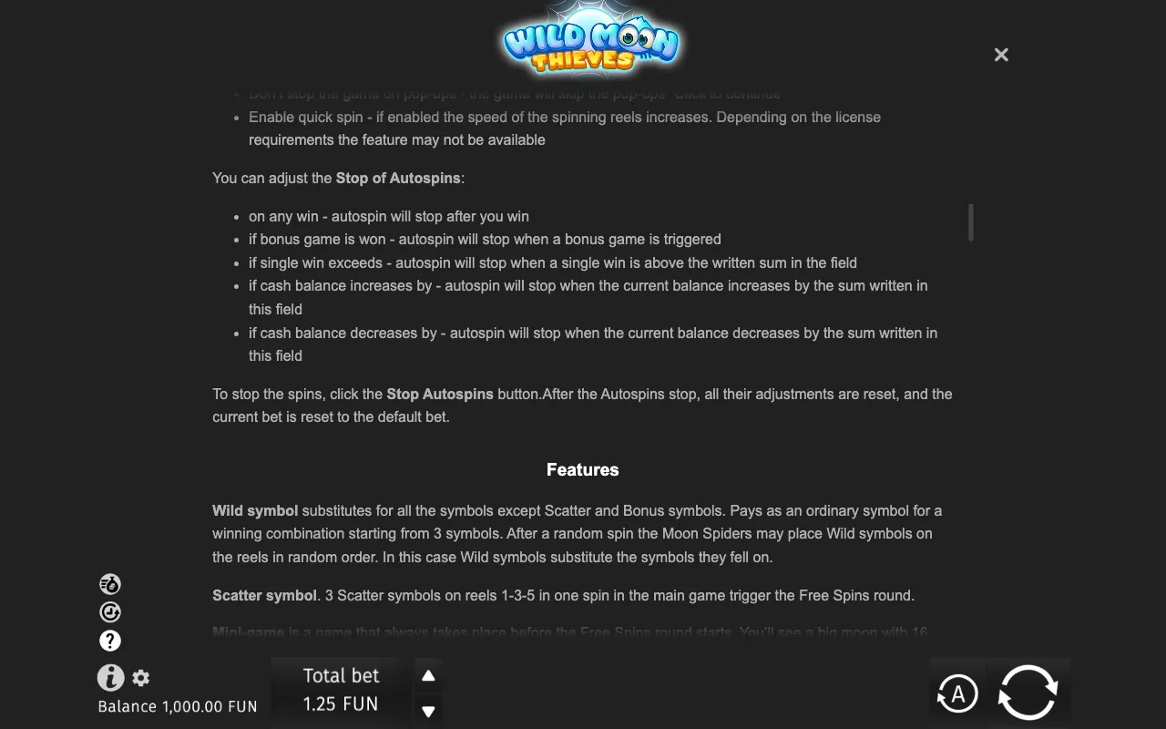 Game rules, page 7 — Wild Moon Thieves