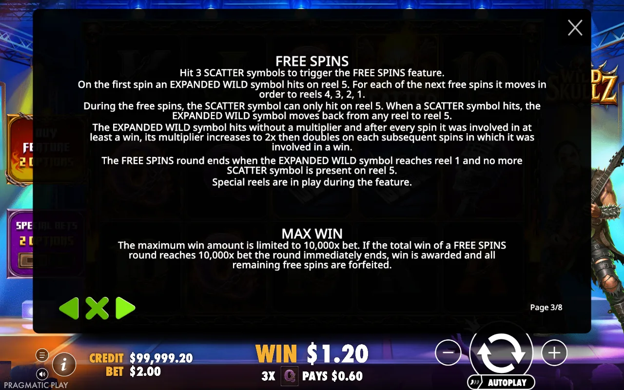 Free spins — Wild Skullz