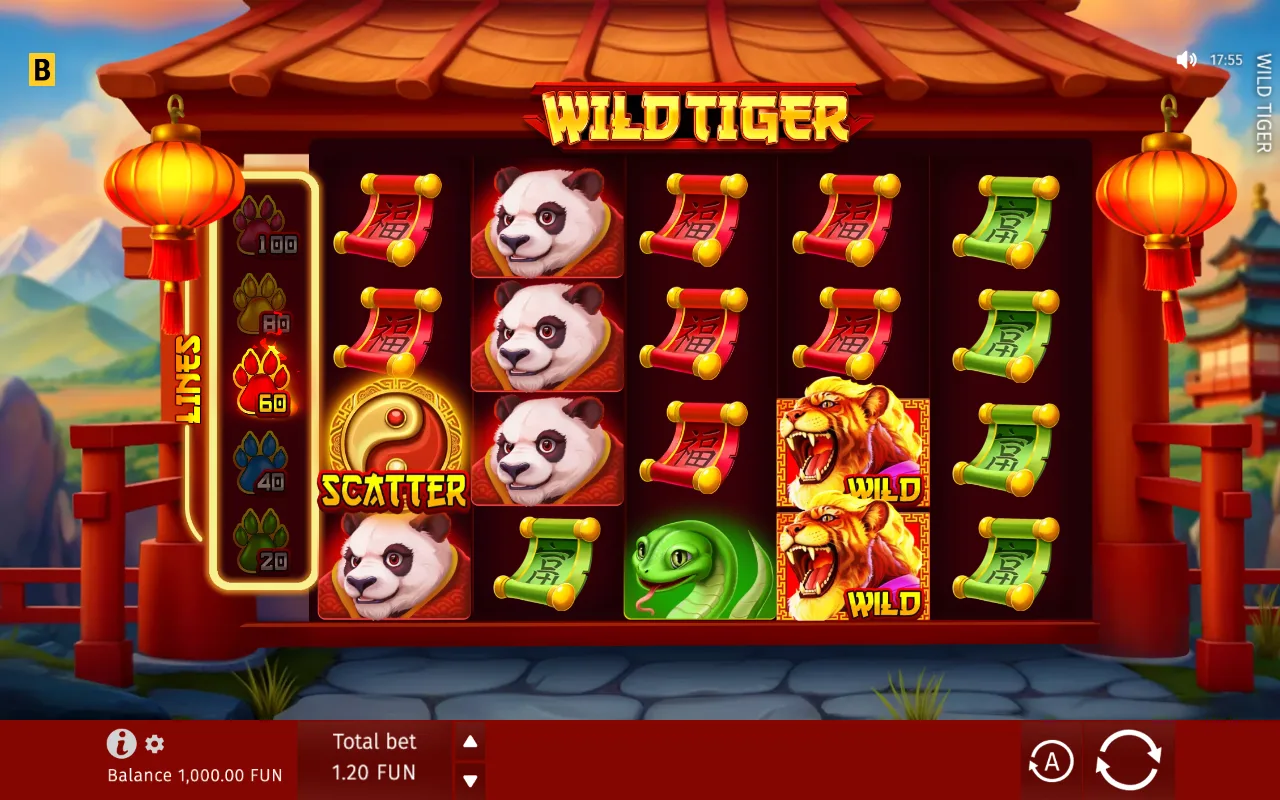 The base game — Wild Tiger