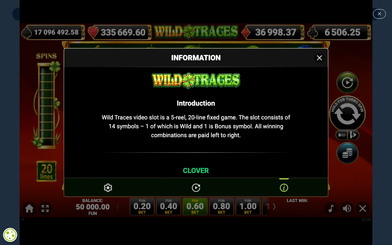 Game rules, page 1 — Wild Traces