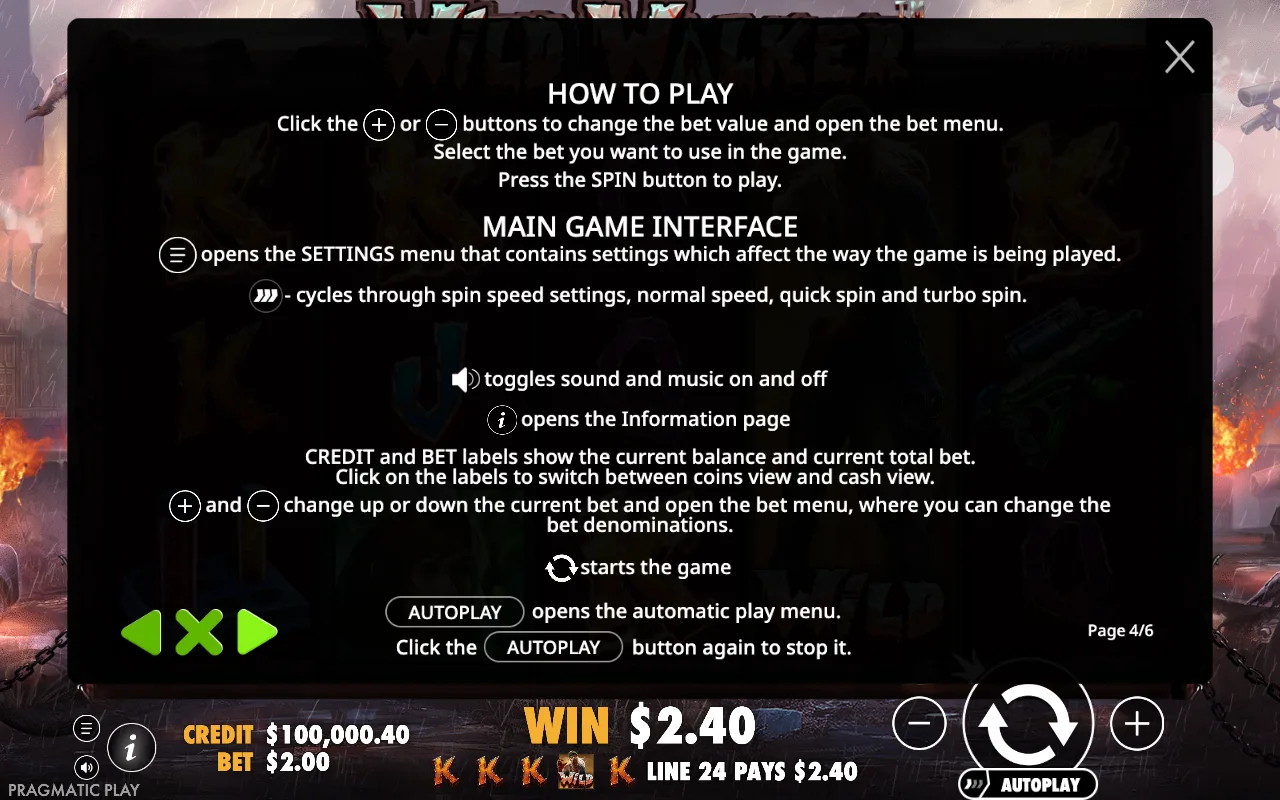 How to play — Wild Walker
