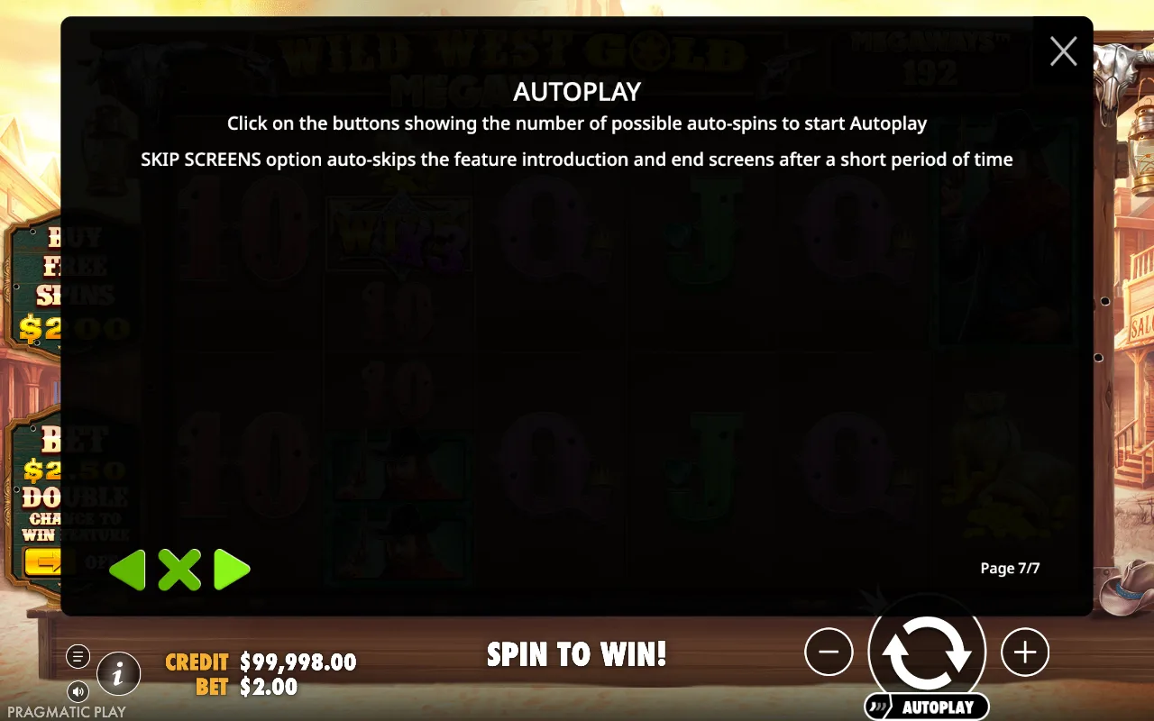 Autoplay — Wild West Gold Megaways