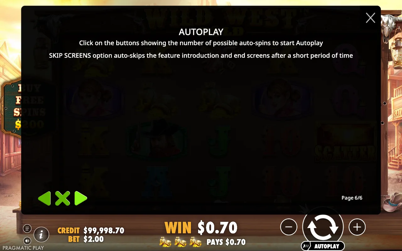 Autoplay — Wild West Gold