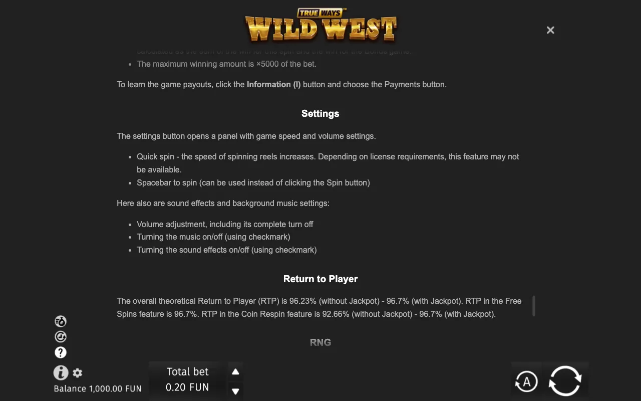Game rules, page 10 — Wild West TrueWays