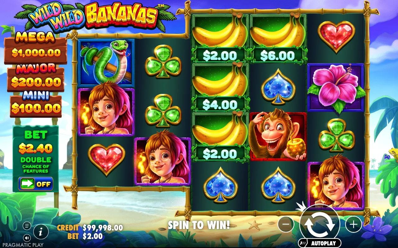 The base game — Wild Wild Bananas