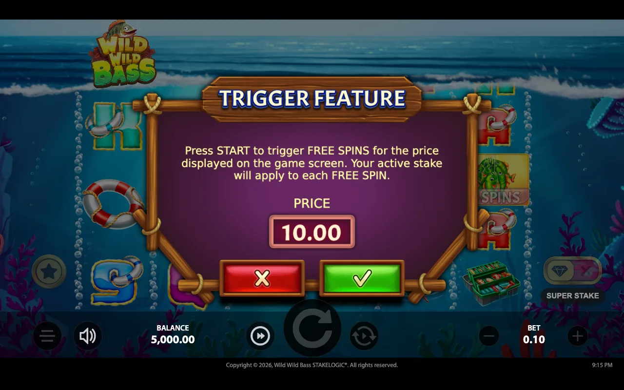 Buying the feature — Wild Wild Bass