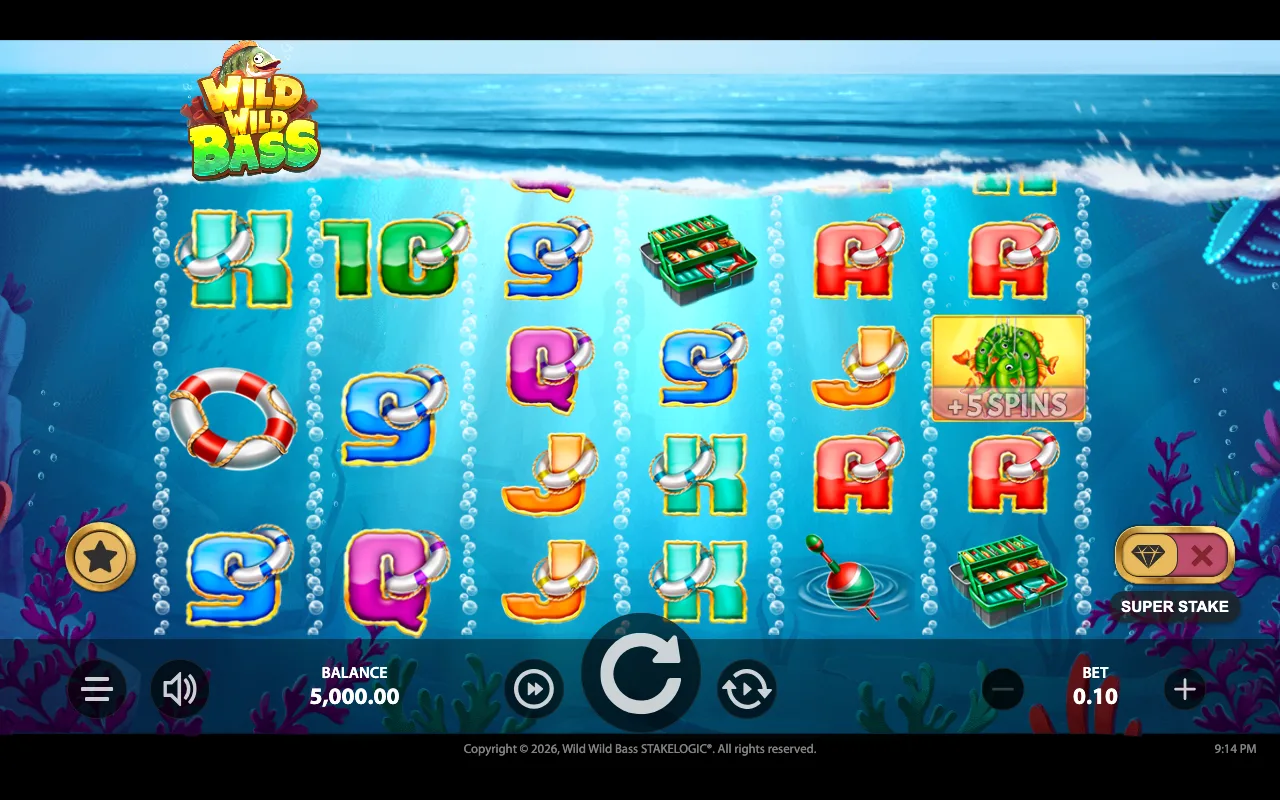 The base game — Wild Wild Bass