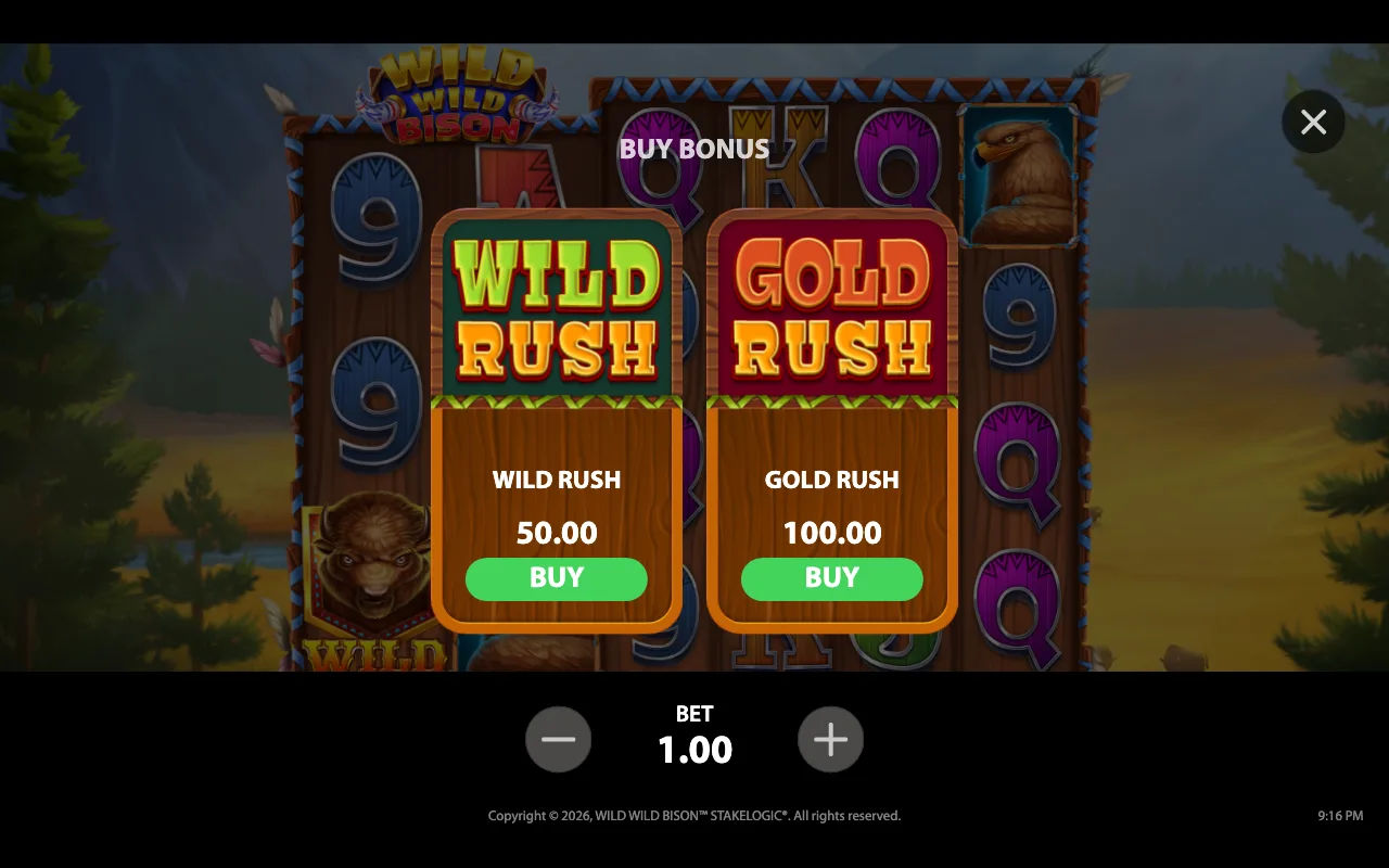 Buying the feature — Wild Wild Bison