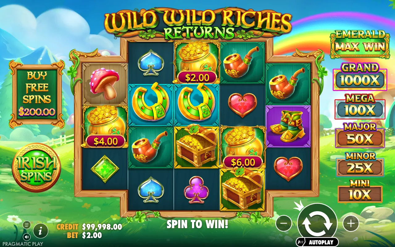 The base game — Wild Wild Riches Returns