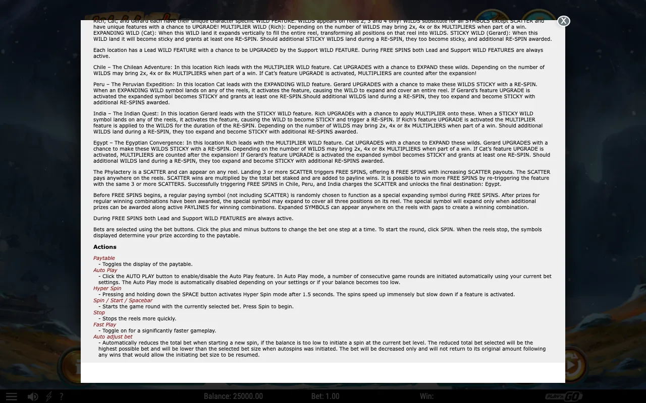 Game rules, page 2 — Wildest Gambit