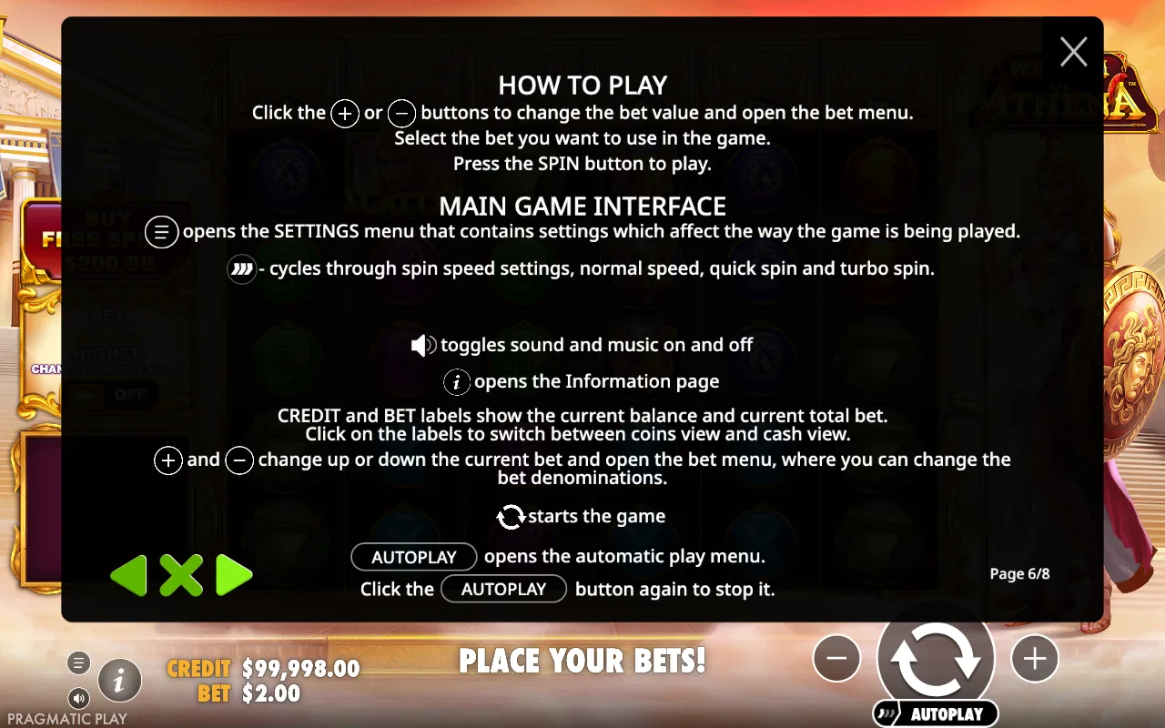 How to play — Wisdom of Athena