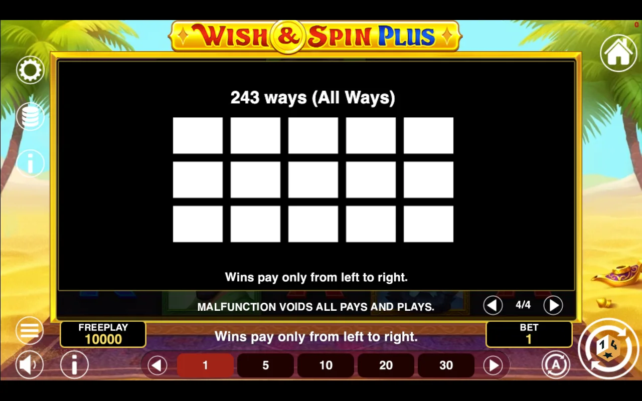 Game rules, page 4 — Wish And Spin Plus