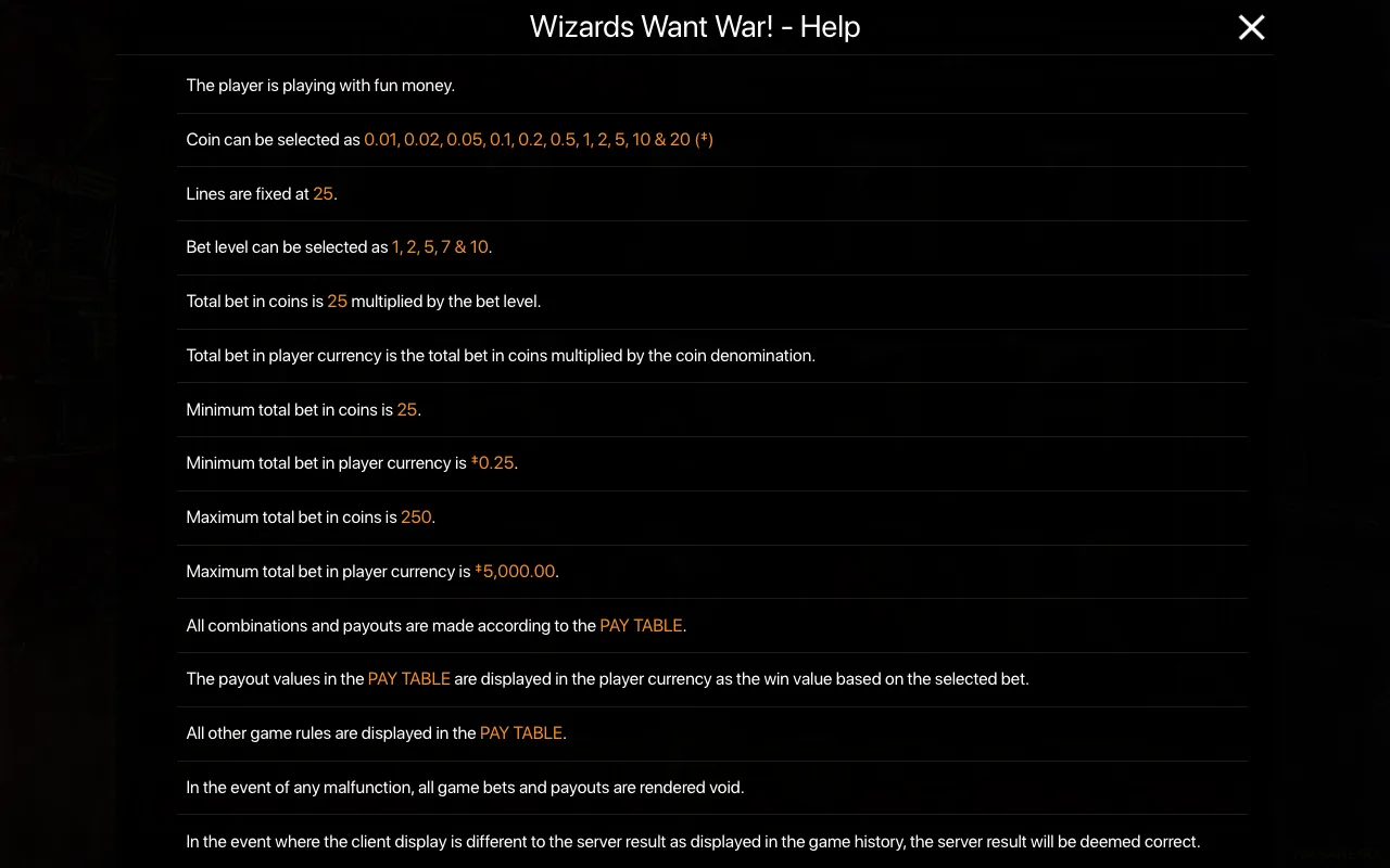 Spielregeln, Seite 1 — Wizards Want War!