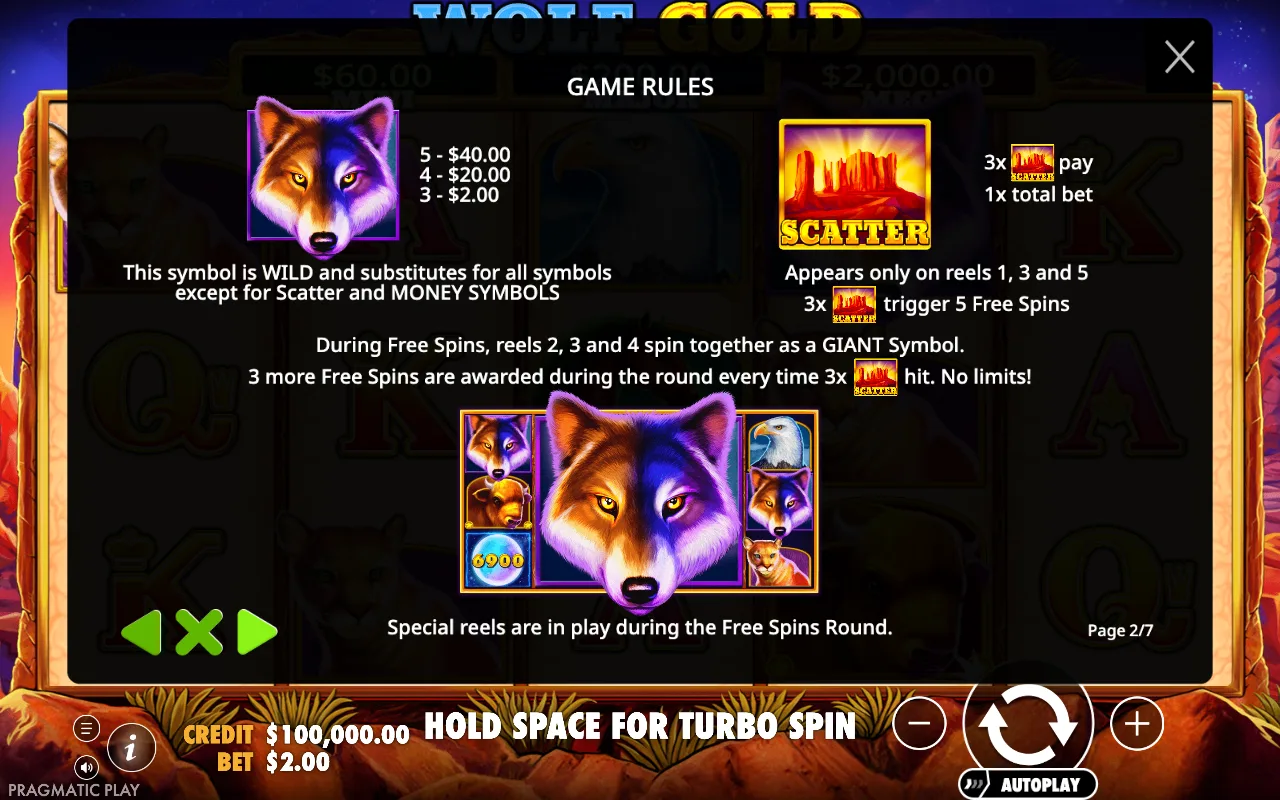 Game rules — Wolf Gold