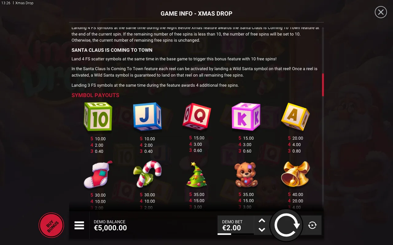 Game rules, page 3 — Xmas Drop