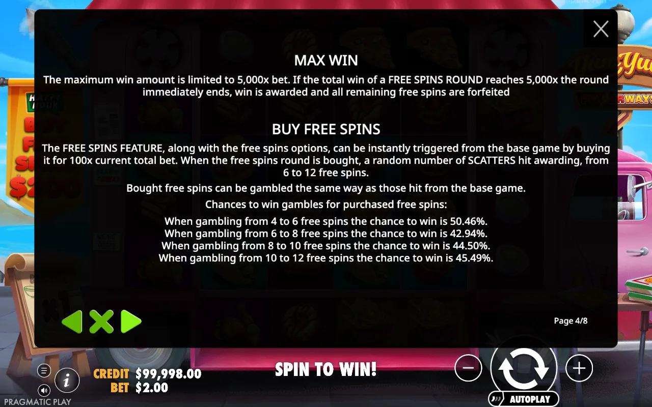 Max win — Yum Yum Powerways