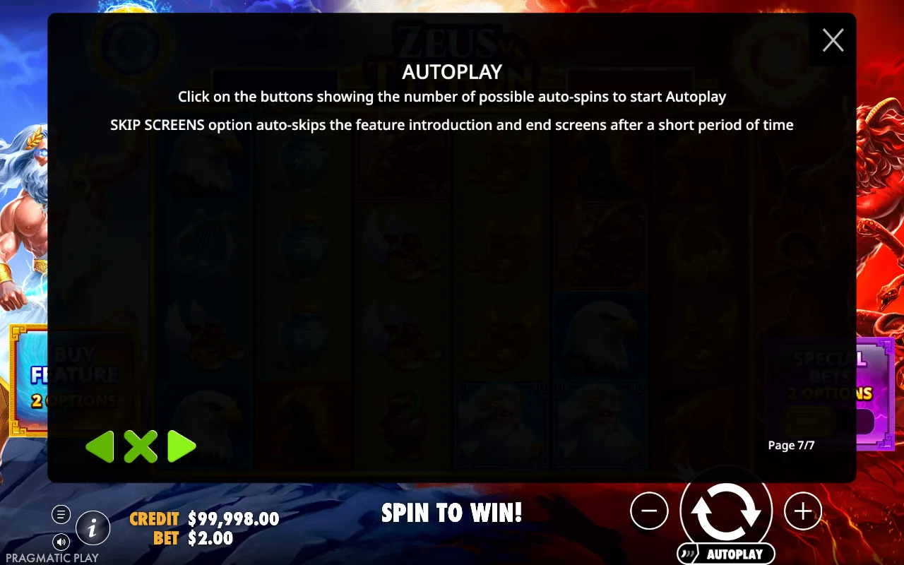 Autoplay — Zeus vs Typhon