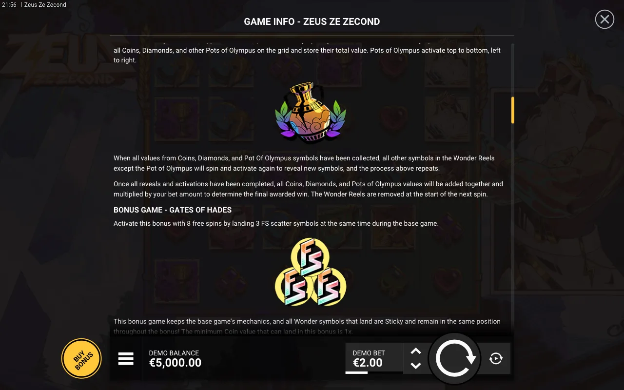 Game rules, page 3 — Zeus Ze Zecond