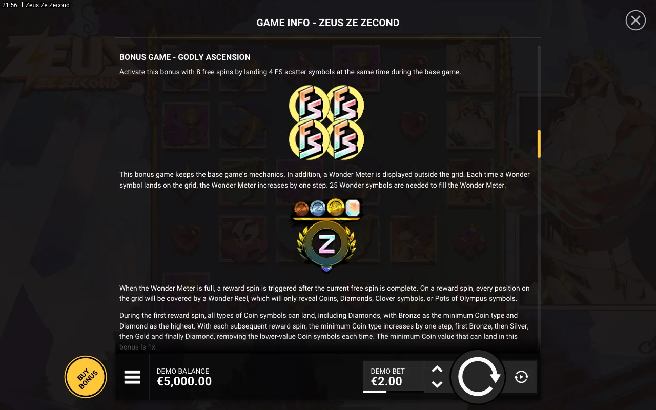 Game rules, page 4 — Zeus Ze Zecond