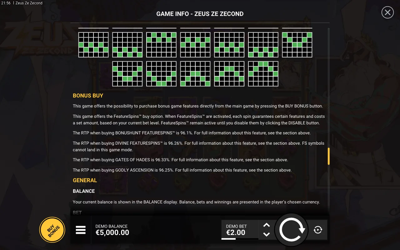 Bonus buy — Zeus Ze Zecond