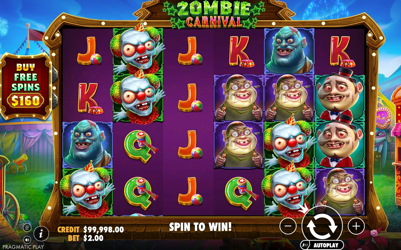 The base game — Zombie Carnival